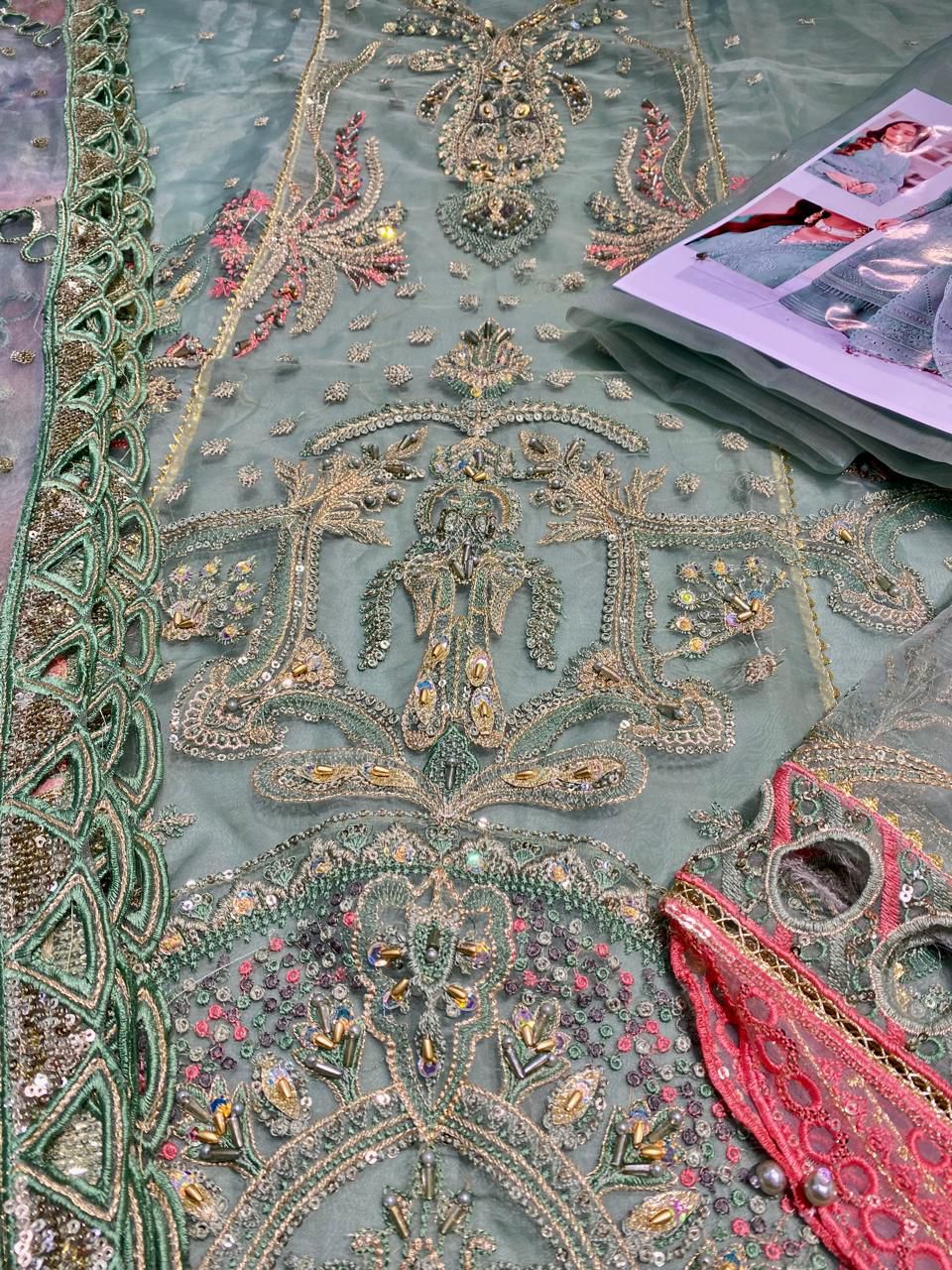 Tawakal Organza 3PC Suit – Hand Embroidered Organza with Printed Dupatta | Collection 2026
