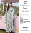 Crimson Breeze ASP-24 056 Printed Embroidered Chikankari 3PC Suit